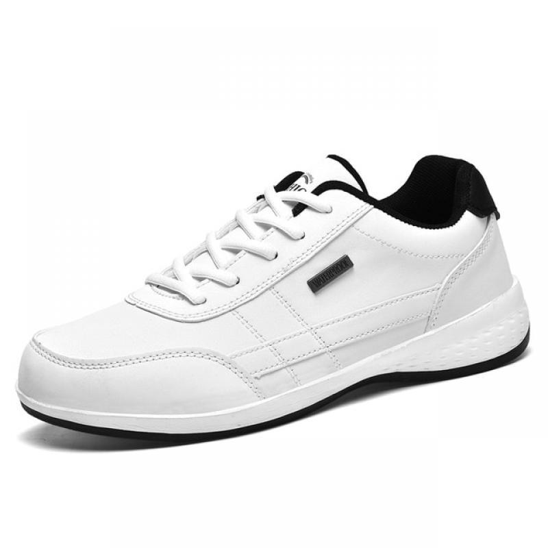 Leather Sneakers For Mens Hight Quality Casual Light Fashion Trend Leisure Outdoor Non-slip Male Vulcanized Business Man Shoes