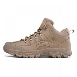 Men Hiking Shoes Waterproof Outdoor Sport Shoe Anti-Skid Mountain Climbing Men Sneakers Lace Up Trekking Shoes Plus Size 38~45