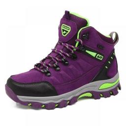 Women Hiking Shoes Durable Anti-Slip Outdoor Climbing Shoes Ladies Mountaineering Trekking Footwear Breathable Walking Sneakers