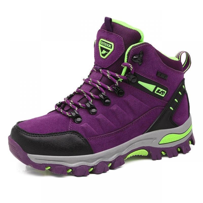 Women Hiking Shoes Durable Anti-Slip Outdoor Climbing Shoes Ladies Mountaineering Trekking Footwear Breathable Walking Sneakers