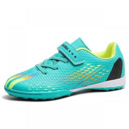 TF：TURF Junior Soccer Shoes For Kids Teenagers Children Soccer Cleats Football Shoes Boys Girls Sneakers Durable Training Shoes