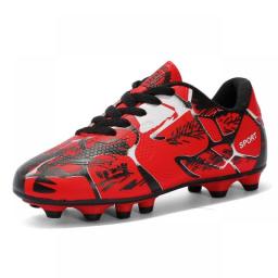 Outdoor Men Kids Football Shoes Professional Soccer Training Sneakers Turf Futsal Hard Grip Buffer Sport Shoes Plus Size