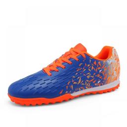 Football Boots Men's High Top Non-Slip  Wear-Resistant TF/FG Student Training Soccer Shoes Outdoor Non-Slip Sneakers Size 35-46#