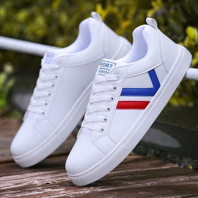 2022 Men's Casual Shoes Lightweight Breathable Men Shoes Flat Lace-Up Men Sneakers White Business Travel Unisex Tenis Masculino