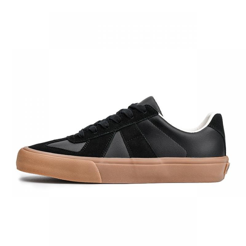 Joiints Black Sneaker Durable Skate Shoes For Skateboarding Classic Leather Walking Tennis Easy Clean Flexible Vulcanize Shoes