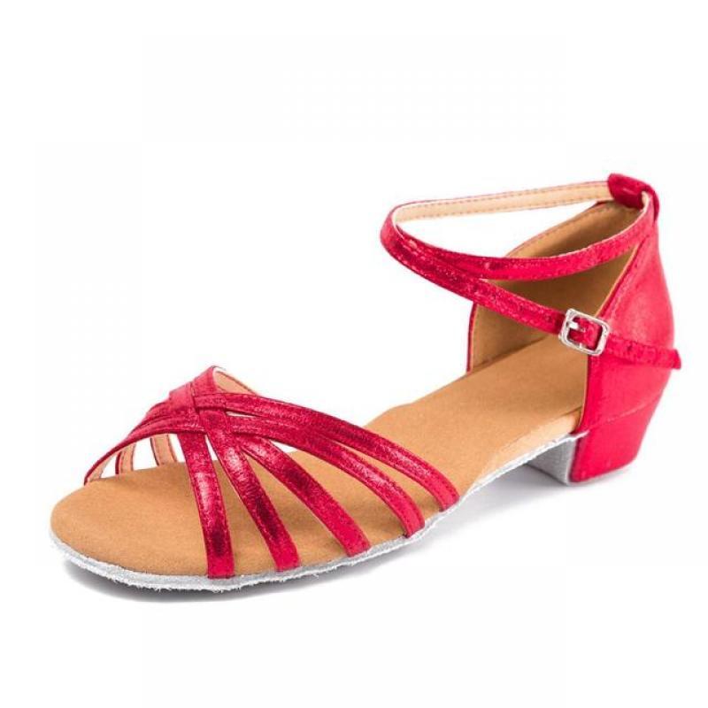 Dance Shoes High quality new arrival wholesale girls Children/child/kids ballroom tango salsa latin dance shoes low heel shoes
