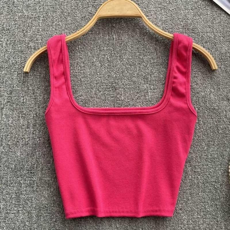 Tank Top Women Sexy Backless Y2k Top Slim Fit Bottoming Blouse Solid Crop Top Sleeveless Camis Mujer