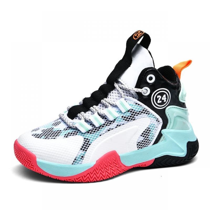 Size 30-40 Kids Boys Brand Basketball Shoes Kids Sneakers Non-Slip Sports Girls Basketball Training Tennis Shoes