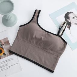 Women's Tube Top Summer New Bras Women Sexy Crop Tops Bra Tube Top Female Camisole Vest Removable Chest Pad  Push Up Crop Top