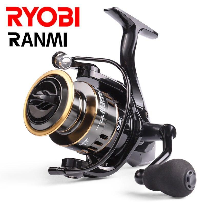 RYOBI RANMI HE Spinning Reels Saltwater Freshwater Fishing Reel Ultralight Metal Frame Smooth and Tough High Speed Fishing Reels