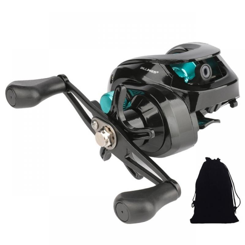 GLS Lightweight Spool 6.3:1 Gear Ratio Metal Fishing Wheel Baitcasting Reel 8kg Max Drag Saltwater High Speed Fishing Reel