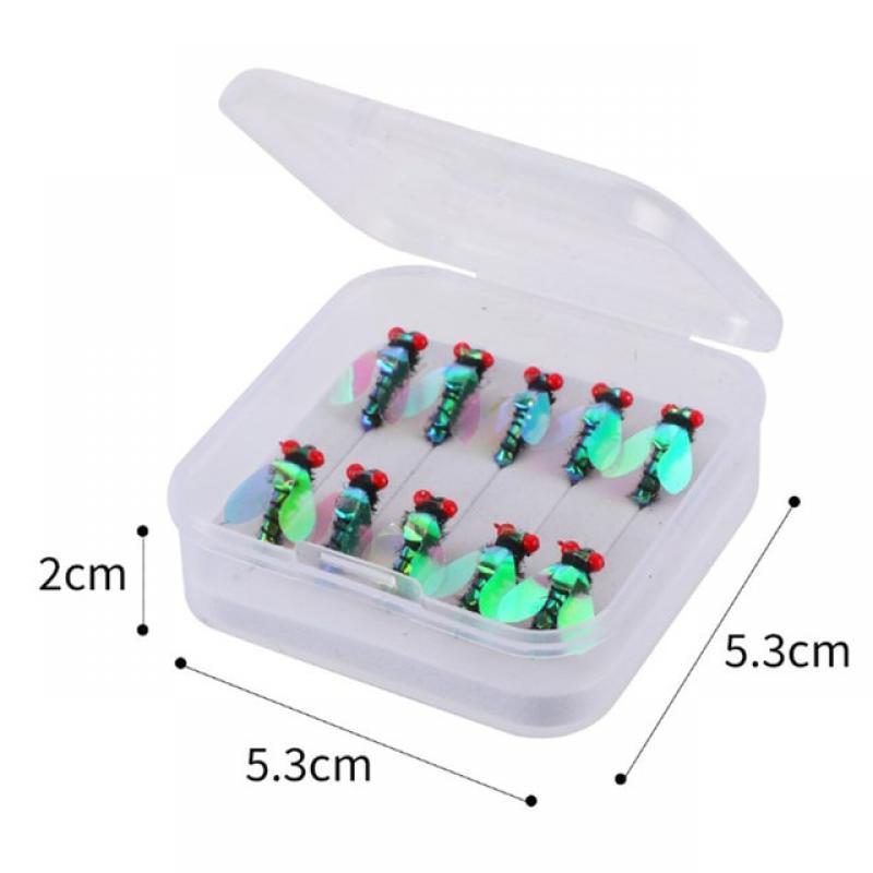 5pcs Fly Hooks Flies Insect Lures Bait Fly Fishing Decoy Bait Sequins Fishhook Trout Nymph Fly Fishing Lure Natural Insect Bait