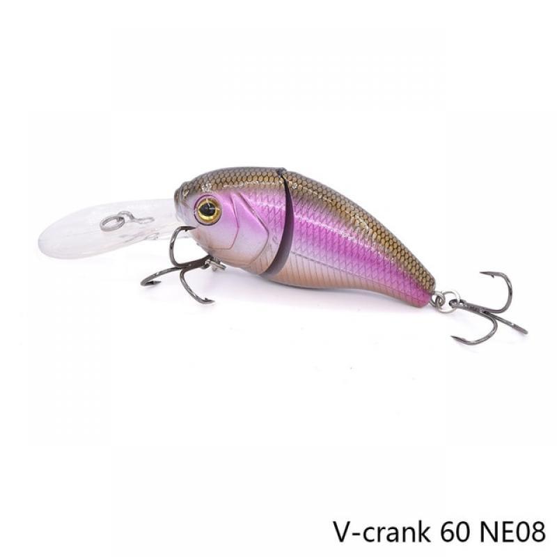 MAKEBASS 2.36in0.49oz FishingLure Crankbaits Artificial Hard Baits LifeLike Swimbait Crank Fishing Tackle for Trout Pike etc.