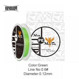 Kingdom THINNEST LINE Super Thin 0.2#/0.4#/0.6# 9-12LB Fishing PE Line 4 Braideds Multifilament Fishing Line For Carp Fishing
