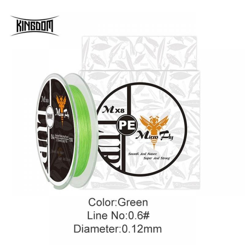 Kingdom THINNEST LINE Super Thin 0.2#/0.4#/0.6# 9-12LB Fishing PE Line 4 Braideds Multifilament Fishing Line For Carp Fishing