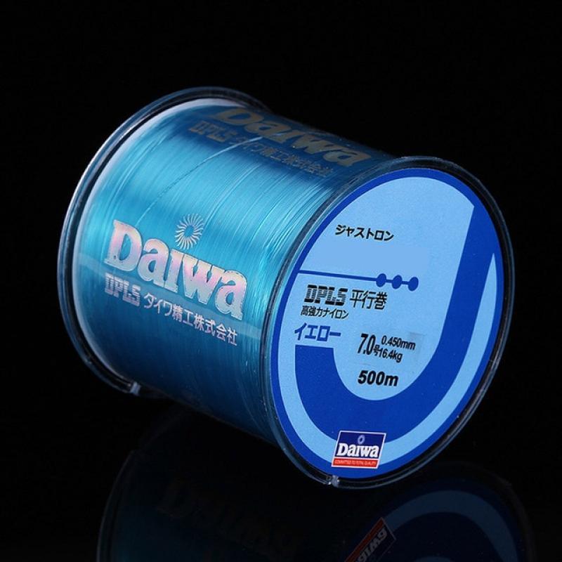 500m Daiwa Nylon Fishing Line Super Strong 2LB - 40LB 5 Colors Japan Monofilament Main Line Fishing Line Accessories