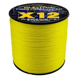 GHOTDA 25-120LB 12 Strands Braided Fishing Line 1000m 500m Real 12 Braids Full Length Multifilament Fishing Line PE Thread