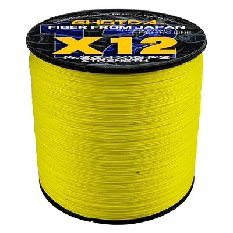 GHOTDA 25-120LB 12 Strands Braided Fishing Line 1000m 500m Real 12 Braids Full Length Multifilament Fishing Line PE Thread