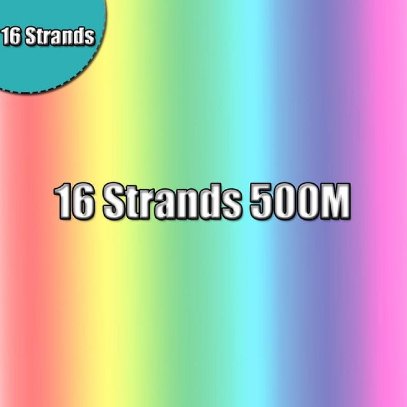300M/500M/1000M/1500M Braided Fishing Line 16 Strands PE Braid Multicolor Super Power Japan Multifilament Line for Crap Fishing