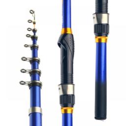 JOSBY Telescopic Rotating Rock Fishing Rod Portable Travel  Carp Spinning Trave Mini Pole Pesca 3.0M 2.7M 2.4M 2.1M 1.8M 1.5M