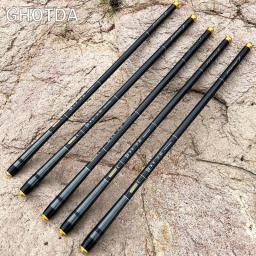 GHOTDA 3.6M -7.2M Carbon Fiber Fishing Rod Telescopic Ultra-light Hard Pole For Stream Freshwater Fishing Pole
