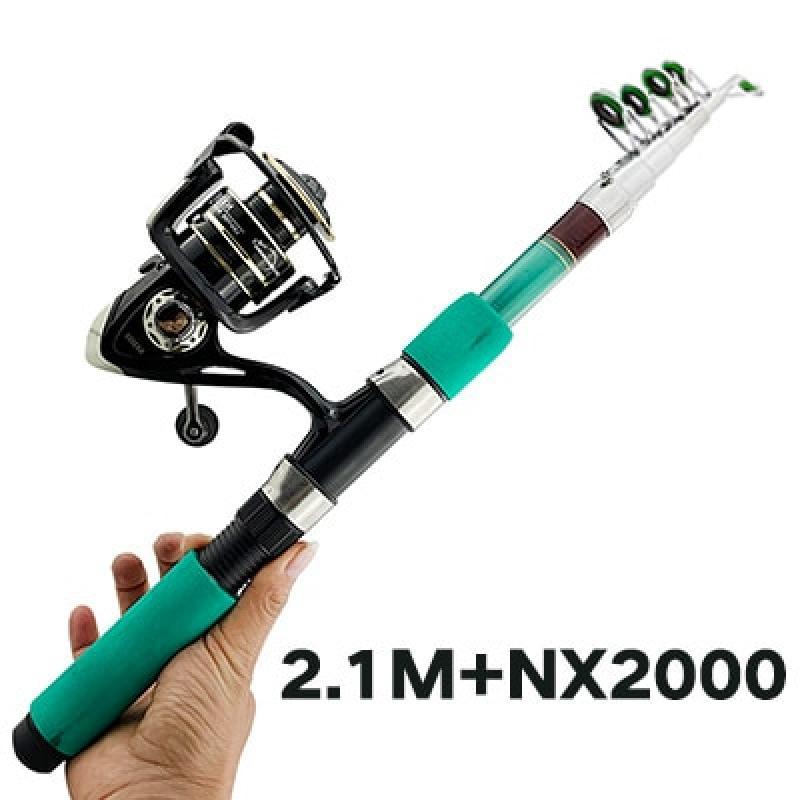 Fishing Kits Portable Ultralight Fishing Rod with Reinforced Reel Fishing Set 1.8m 2.1m 2.4m 2.7m 3.0m 3.6m Close Length 41-46cm