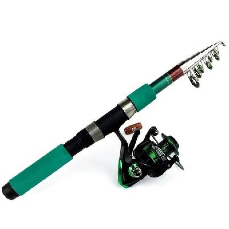Mini Short Telescopic Fishing Rods Travel Spinning Rod and Reel Combo Set 1.8 2.1 2.4 2.7 3.0 3.6M Rod Reel Kit