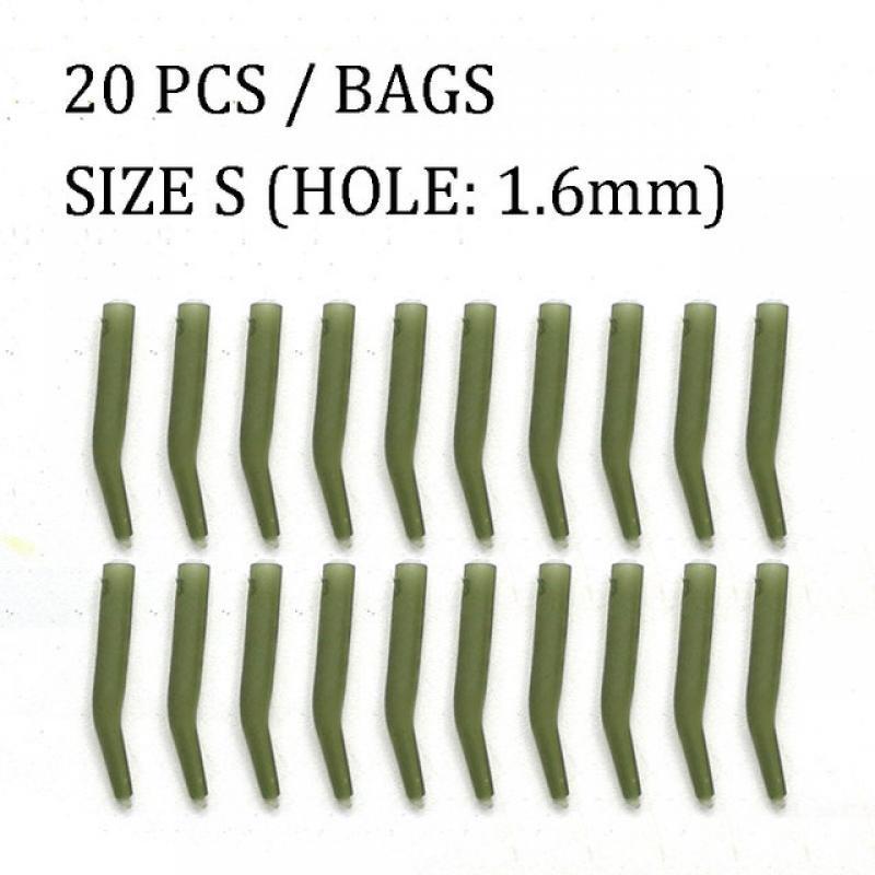 20pcs Carp fishing Accessories D Rig kickers hooks line aligners sleeve anti tangle sleeve for hair ronnie rigs end tackle
