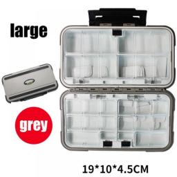 Fishing Tackle Box Double-Sided Opening Closing Bait Box Multifunctional Hook Fishing Lure Hook Storage Case Bait Accessory Box