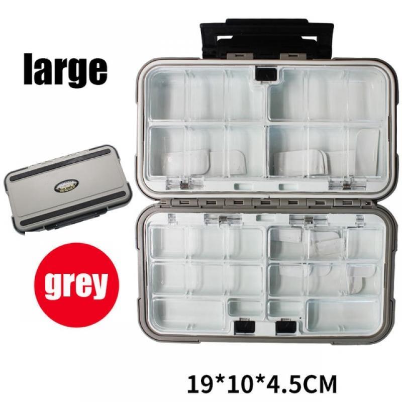 Fishing Tackle Box Double-Sided Opening Closing Bait Box Multifunctional Hook Fishing Lure Hook Storage Case Bait Accessory Box
