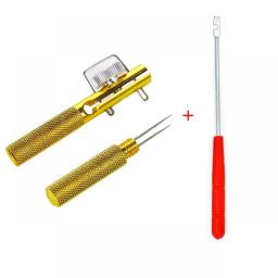 Full Metal Fishing Hook Knotting Tool & Tie Hook Loop Making Device & Hooks Decoupling Remover Carp Fishing Accessory