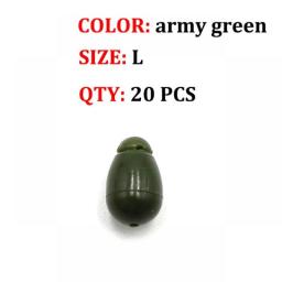 20PCS Quick Change Beads Carp Match Fishing Tackle Hook Links Method Feeders Carp Fishing Accessories Tackle
