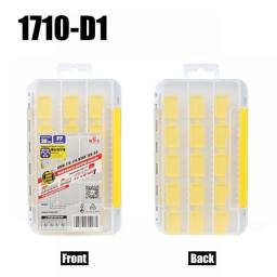W.P.E 1pcs Fishing Tackle Box Plastic Storage Case 15-30pcs Compartments Double Side Fishing Lure Boxes Fishing Bait Hook Box