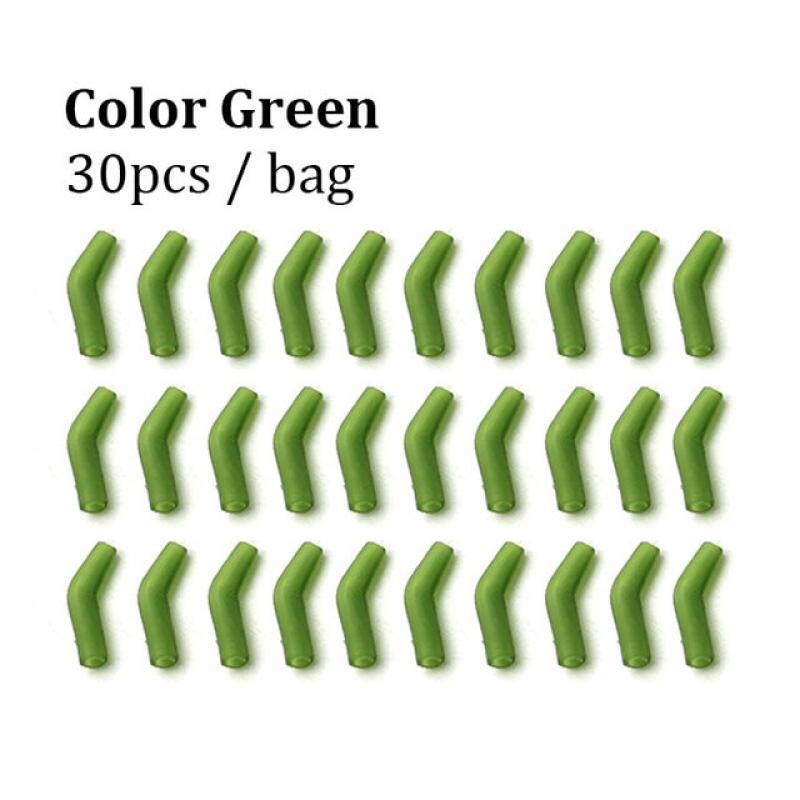 30pcs Carp fishing Accessories D Rig kickers hooks line aligners sleeve anti tangle sleeve for hair ronnie rigs end tackle