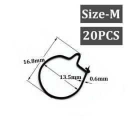 20PCS Carp Fishing Maggot Clip Fishing Bait Ring Hooks Bait Sting Boilie Pin Spike Live Bait Lure Hook Carp Chod Hair Rig Tackle