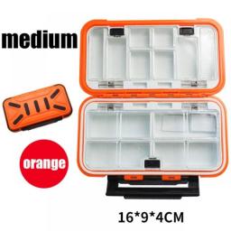 Fishing Tackle Boxes Waterproof Fishing Storage Boxes Bait Box Multifunctional Hook And Bait Accessory Box Double-Sided Opening