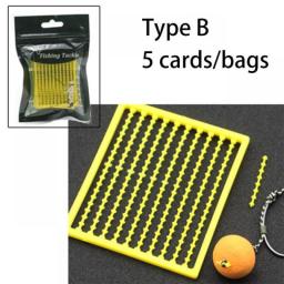 5Cards Carp Fishing Accessories Micro Bait Stopper Boillies Bait Stop Bead Carp Bait Holder For Hair Rig Tackle Accessories