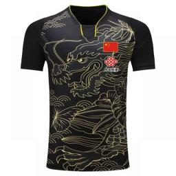 NEW Sports CHINA Dragon Table Tennis Jerseys Shorts Men Women Child Kids Ping Pong Jersey Table Tennis Shirt Sets Sport Shirts