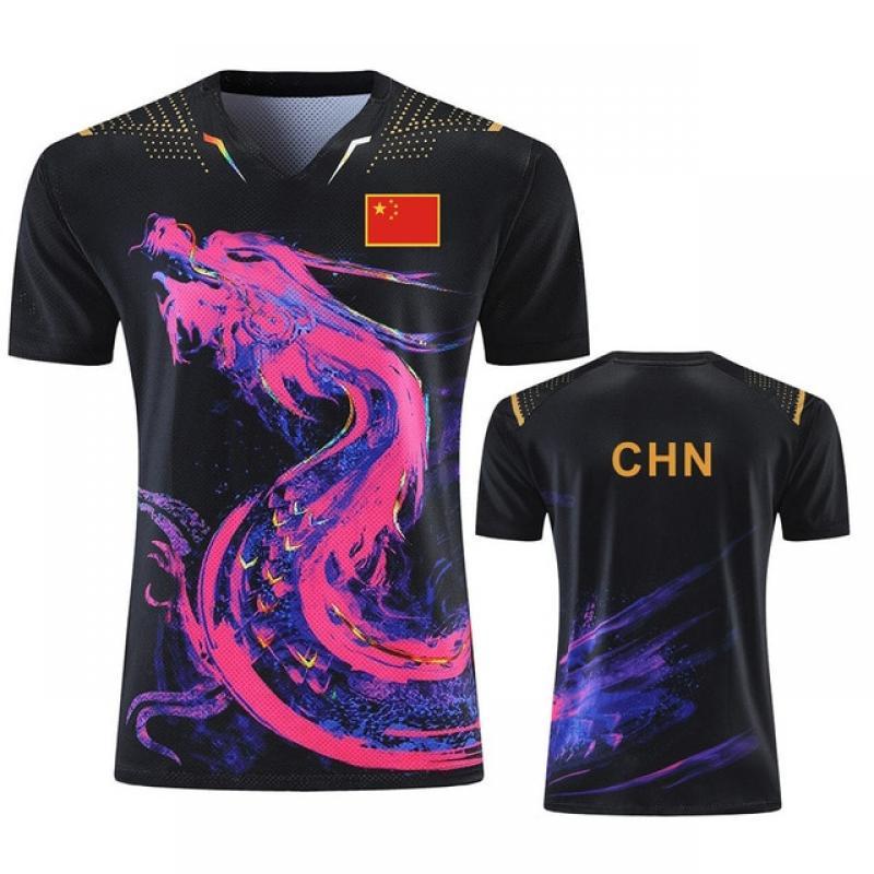 New Dragon Chinese National table tennis Jerseys for Men Women Children China ping pong t shirt Table tennis uniforms clothes