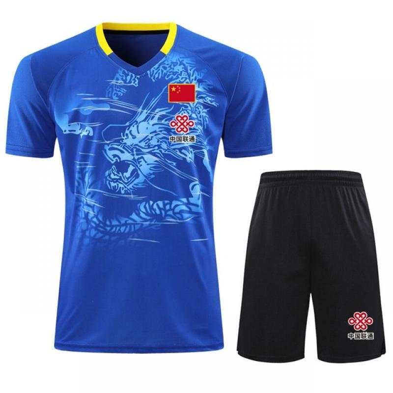 New Season Flag CHINA Dragon Table Tennis Jersey Sets Men Women, Girls ping pong Suits, PingPong clothes Kit tennis Shirts