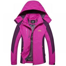 Spring Autumn Women Outdoor Sports Hiking Jacket Trekking Mountain Climbing Camping Coat Windbreaker Waterproof Jacket Female