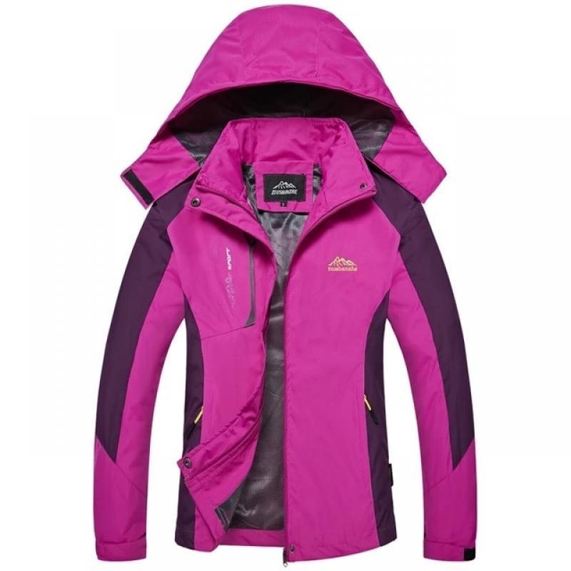 Spring Autumn Women Outdoor Sports Hiking Jacket Trekking Mountain Climbing Camping Coat Windbreaker Waterproof Jacket Female