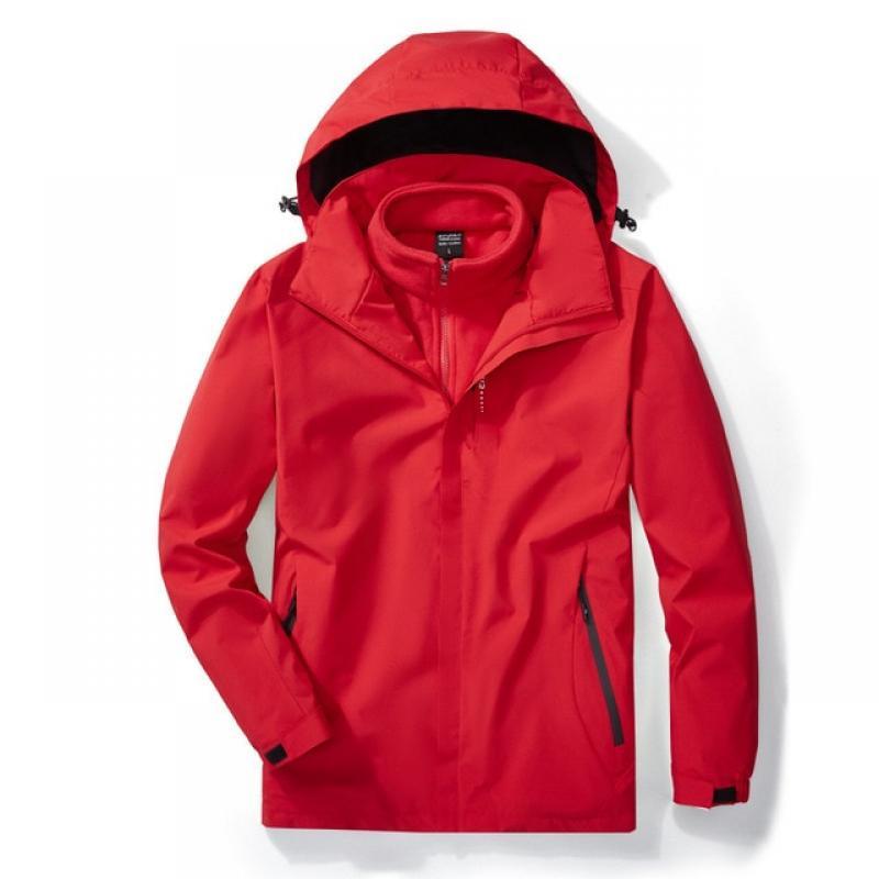 Outdoor Camping Windproof and Cold Proof Waterproof Jacket Men's Hiking Jacket Fleece Liner Waterproof Jacket Men's