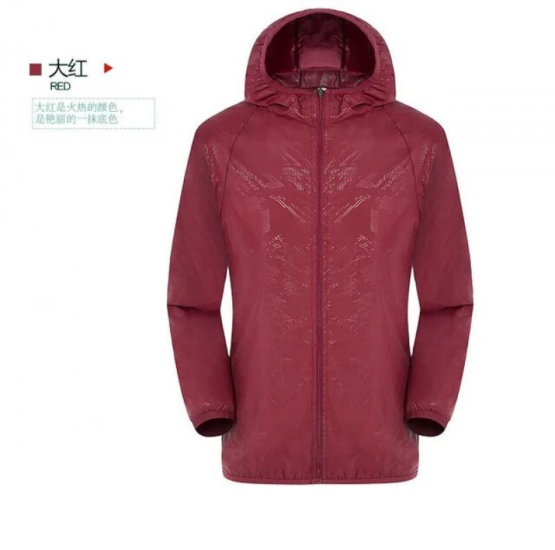 TRVLWEGO Running Camping Hiking Sport Rain Coat Anti-UV Ultralight Jacket Bike Bicycle Windbreaker Outdoor Travel Women Pink