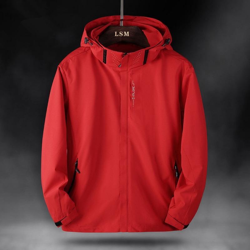 Unisex Outdoor Breathable Waterproof Coats Hooded Camping Fishing Climbing Windbreaker Men Women Wear-resistant Hiking Jackets