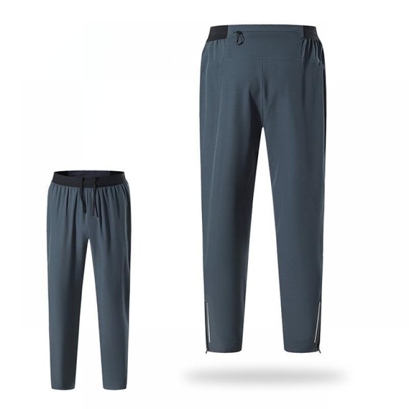 Lulu. Men Reflective Strips Running Pants Quick Drying Sport Pants with Zipper Pockets Trousers Fitness Casual Gym Sweatpants