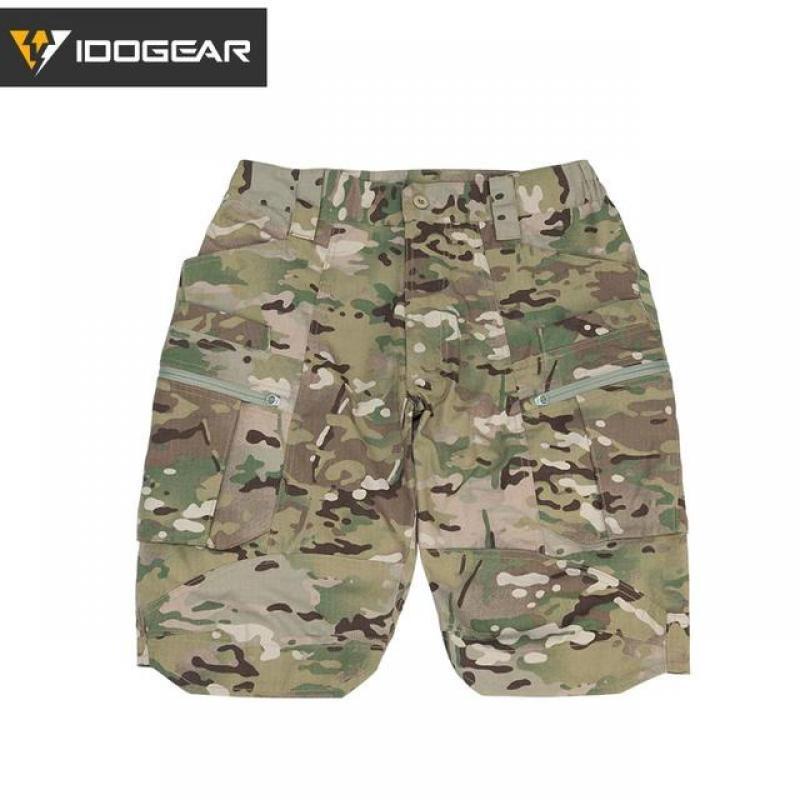 IDOGEAR Combat Hunting Shorts Camo Cargo Shorts Sports Camo Outdoor Men's Urban Military Pants waders Multi-pocket 3211