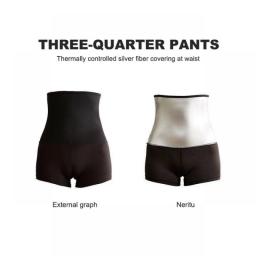 Summer Sports Ladies Sauna Sweatpants Hot Fat Control Tight-Fitting Body Shaping Pants Fitness Stretch Control Panties Full-Coat