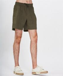 Solid Color7”men Sport Short Loose Athletic Tooling Fitness Comprehensive Training Jog Quick-drying Breathable Drawstring Pocket