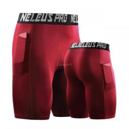 Fitness Training Shorts Mens Gym Clothing Quick Drying Tights Male Compression Weightlifting Bottoms Basketball Football Jerseys